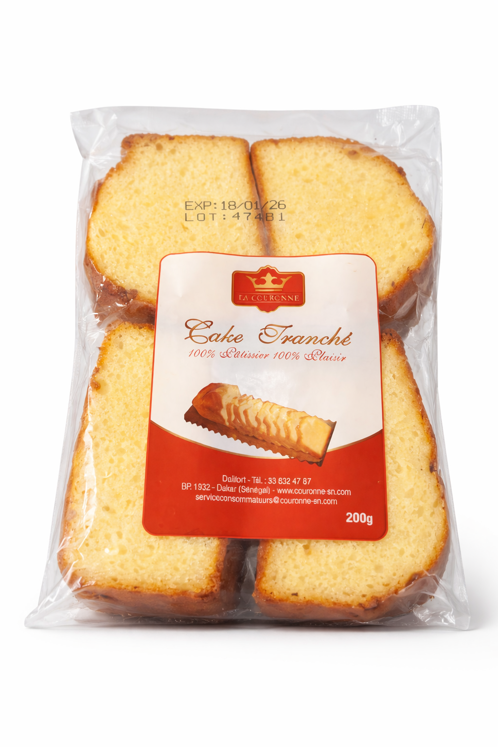 Cake Tranche La Couronne X8 - Boulangerie et Patisserie| Supermarche Dakar-Senegal